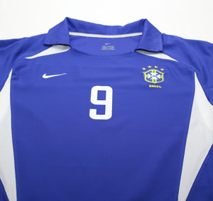 2002/04 RONALDO #9 Brazil Vintage Nike WC 2002 Away Football Shirt (L)