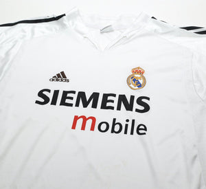 2004/05 REAL MADRID Vintage adidas Home Football Shirt (XXL)