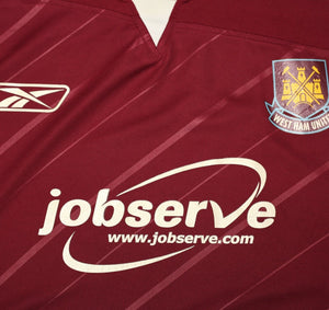 2005/07 TEVEZ #32 West Ham Vintage Reebok Home Football Shirt (XL)
