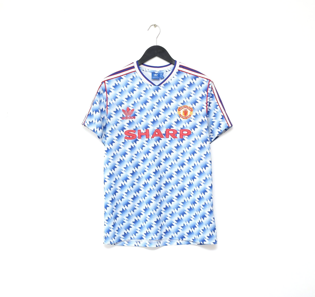 1990/92 MANCHESTER UNITED Retro adidas Originals Away Football Shirt (M/L)