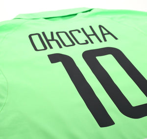 2002/04 OKOCHA #10 Nigeria Vintage Nike Home Football Shirt (M) PSG Bolton