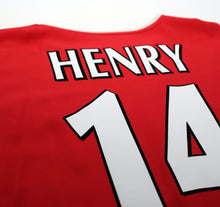 Load image into Gallery viewer, 2002/04 HENRY #14 Arsenal Vintage Nike Home Football Shirt (XL)
