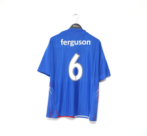 2007/08 FERGUSON #6 Rangers Vintage Umbro UEFA Cup Final Football Shirt (L/XL)