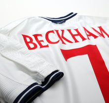 Load image into Gallery viewer, 1999/01 BECKHAM #7 England Vintage Umbro Home Football Shirt (M) Euro 2000
