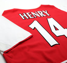 Load image into Gallery viewer, 2002/04 HENRY #14 Arsenal Vintage Nike Home Football Shirt (XL)
