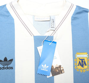 1993 MARADONA #10 Argentina adidas Originals L/S Home Football Shirt (M) BNWT