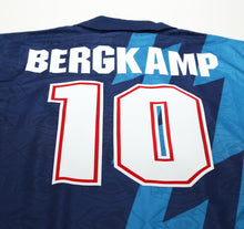 Load image into Gallery viewer, 1995/96 BERGKAMP #10 Arsenal Vintage Nike Away SIGNED Football Shirt (XL) BNWOT
