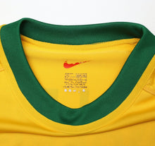 Load image into Gallery viewer, 2000/02 RONALDINHO #7 Brazil Vintage Nike Home Football Shirt (L) Olympics 2000
