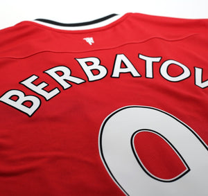 2011/12 BERBATOV #9 Manchester United Vintage Nike Home Football Shirt (S)