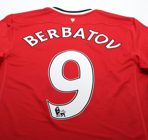 2011/12 BERBATOV #9 Manchester United Vintage Nike Home Football Shirt (S)