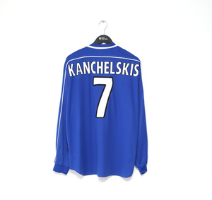 1999/00 KANCHELSKIS #7 Rangers Nike Scottish Cup Final Home Football Shirt (XL)