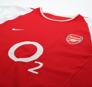 2002/04 HENRY #14 Arsenal Vintage Nike Home Football Shirt (XL)