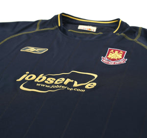 2003/04 WEST HAM UNITED Vintage Reebok Away Football Shirt (XL)