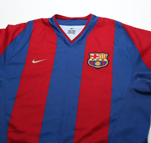 2002/03 RIQUELME #10 Barcelona Vintage Nike Home Football Shirt (M)
