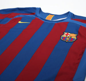 2005/06 MESSI #19 Barcelona Vintage Nike Home Football Shirt (S)