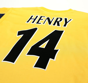 1999/00 HENRY #14 Arsenal Vintage Nike UEFA Cup Away Football Shirt (XL) SEGA