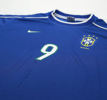 Load image into Gallery viewer, 1998/00 RONALDO #9 Brazil Vintage Nike WC 98 Away Football Shirt (M/L)
