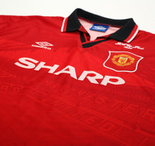 Load image into Gallery viewer, 1994/96 CANTONA #7 Manchester United Vintage Umbro FA Cup 96 Football Shirt (XL)
