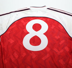 1990/92 WRIGHT #8 Arsenal Retro adidas Originals Home Football Shirt (M)