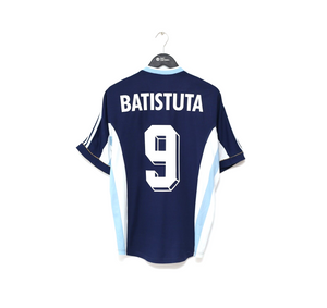 1998/99 BATISTUTA #9 Argentina Vintage adidas Away Football Shirt (M) WC 1998