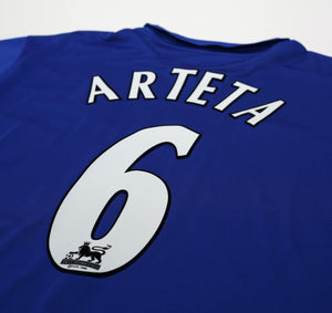 2005/06 ARTETA #6 Everton Vintage Umbro Long Sleeve Home Football Shirt (XXL)