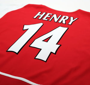 2002/04 HENRY #14 Arsenal Vintage Nike Home Football Shirt (XL)