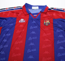 Load image into Gallery viewer, 1995/97 Barcelona Vintage Kappa Home Football Shirt Jersey (L) Ronaldo Era
