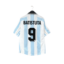 Load image into Gallery viewer, 1998/99 BATISTUTA #9 Argentina Vintage adidas Home Football Shirt (L) WC 98
