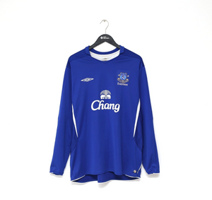 2005/06 ARTETA #6 Everton Vintage Umbro Long Sleeve Home Football Shirt (XXL)