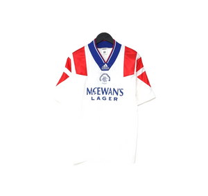 1992/93 McCOIST #9 Rangers Vintage adidas Equipment away Shirt (M)