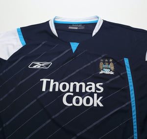 2005/06 JAMES #1 Manchester City Vintage Reebok Away Football Shirt (L)