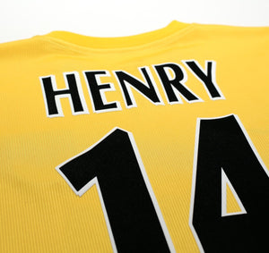 1999/00 HENRY #14 Arsenal Vintage Nike UEFA Cup Away Football Shirt (XL) SEGA