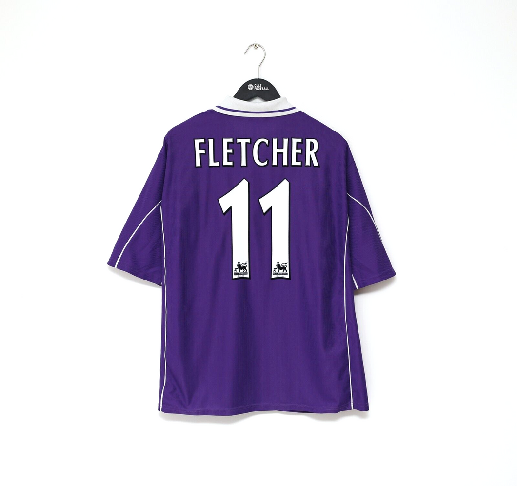 2000/01 FLETCHER #11 Harchester United Vintage LCS Home Football Shirt (XXL)