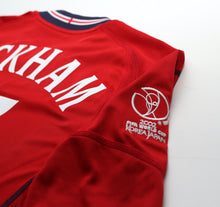 Load image into Gallery viewer, 2002/04 BECKHAM #7 England Vintage Umbro Away LS Football Shirt (S) Argentina WC
