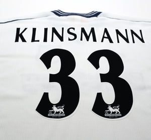 1997/99 KLINSMANN #33 Tottenham Hotspur Vintage PONY Home Football Shirt (M)