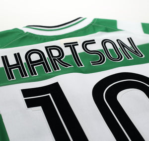 2001/03 HARTSON #10 Celtic Umbro European Home Football Shirt (L)