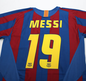 2005/06 MESSI #19 Barcelona Vintage Nike Home Football Shirt (S)