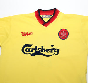 1997/99 FOWLER #9 Liverpool Vintage Reebok Away Football Shirt Jersey (S) 34/36