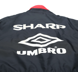 1994/95 MANCHESTER UNITED Vintage Umbro Bench Coat Jacket (M) Alex Ferguson