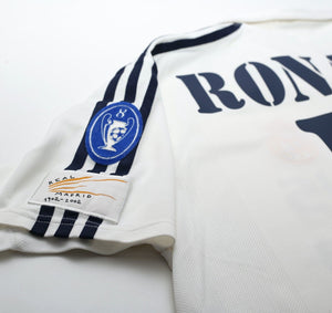 2002/03 RONALDO #11 Real Madrid Vintage adidas Home Football Shirt (L)