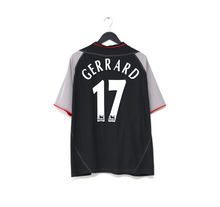 Load image into Gallery viewer, 2002/04 GERRARD #17 Liverpool Vintage Reebok Away Football Shirt Jersey (XL)
