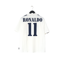 Load image into Gallery viewer, 2002/03 RONALDO #11 Real Madrid Vintage adidas Home Football Shirt (L)
