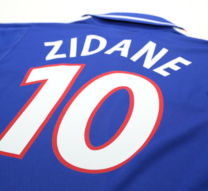 2000/02 ZIDANE #10 France Vintage adidas Home Football Shirt (M)