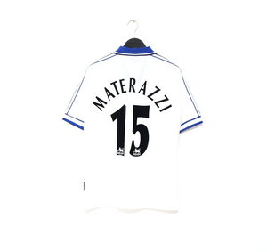 1998/99 MATERAZZI #15 Everton Vintage Umbro Away Football Shirt (M) Italy Inter