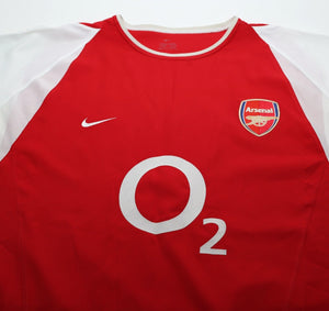 2002/04 HENRY #14 Arsenal Vintage Nike Home Football Shirt (XL)