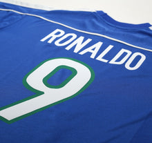 Load image into Gallery viewer, 1998/00 RONALDO #9 Brazil Vintage Nike WC 98 Away Football Shirt (L)
