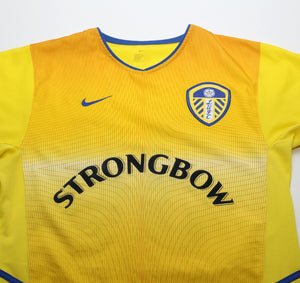 2002/03 MILNER #38 Leeds United Vintage Nike Away Football Shirt Jersey (S)