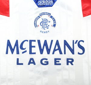 1992/93 McCOIST #9 Rangers Vintage adidas Equipment away Shirt (M)