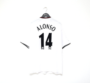 2003/04 ALONSO #14 Liverpool Vintage Reebok Away Football Shirt (XL)