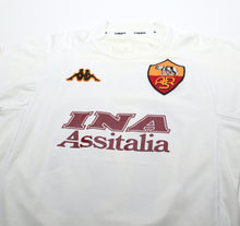 Load image into Gallery viewer, 2000/01 BATISTUTA #18 AS Roma Vintage Kappa Away Football Shirt (L)
